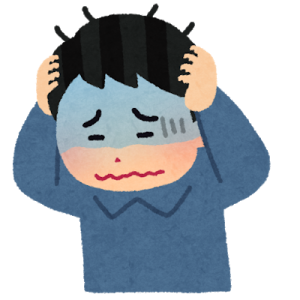 悩んでいる男性