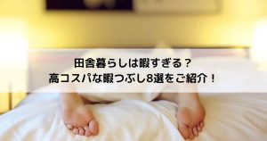 田舎暮らしは暇すぎる？ 高コスパ暇つぶし8選をご紹介！